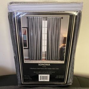 Sonoma Blackout Curtain 84” Silver Bed Bath Beyond